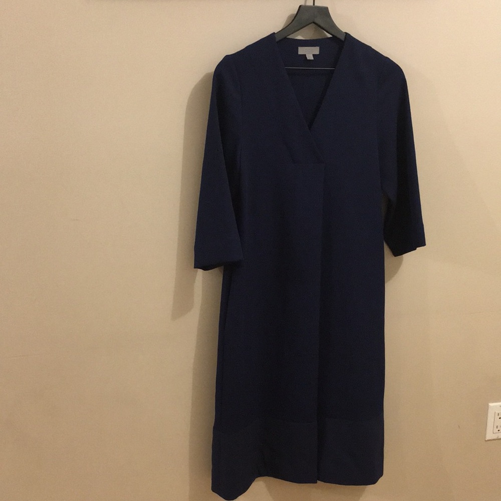 Blue women’s maternity dress
